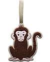 Chewies&more Pacifier Cloth - Monkey - Brown - Cotton Pacifier Chains