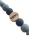 Chewies&more Silicone Pacifier Clip - Teether - Blue - Racecar Collection Pacifier Chains