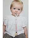 Chewies&more Silicone Pacifier Clip - Teether - Rose Gritt Pacifier Chains