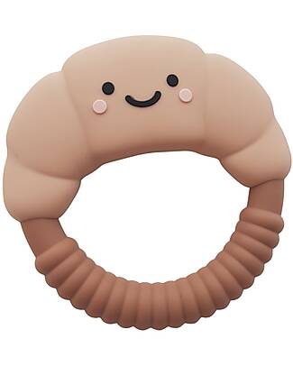 Chewies&more Teether - Beige - Croissant Collection - Food Grade Silicone Teethers