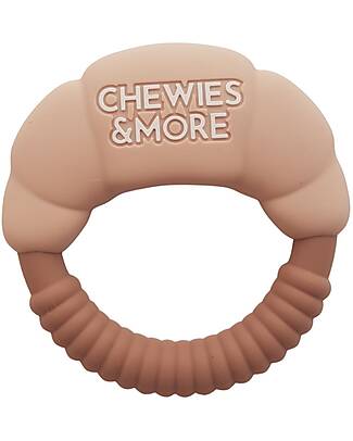 Chewies&more Teether - Beige - Croissant Collection - Food Grade Silicone Teethers