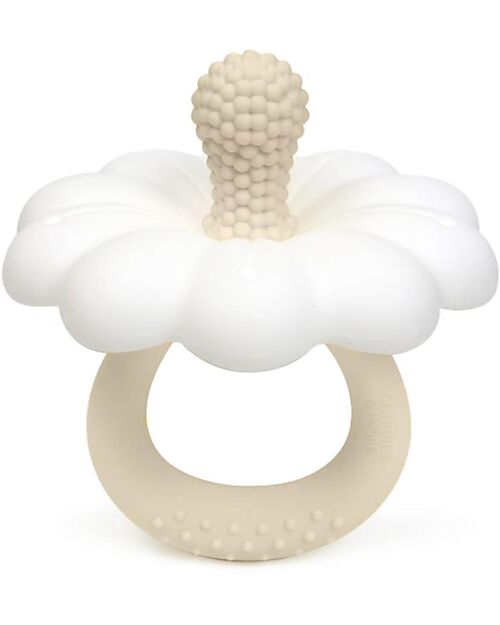 Chewies&more Teether - White - Daisy Collection - Food Grade Silicone Teethers