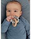 Chewies&more Teether with Engraved Rattle - Light Gray Teethers