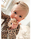 Chewies&more Teether with Engraved Rattle - Pale Pink Teethers