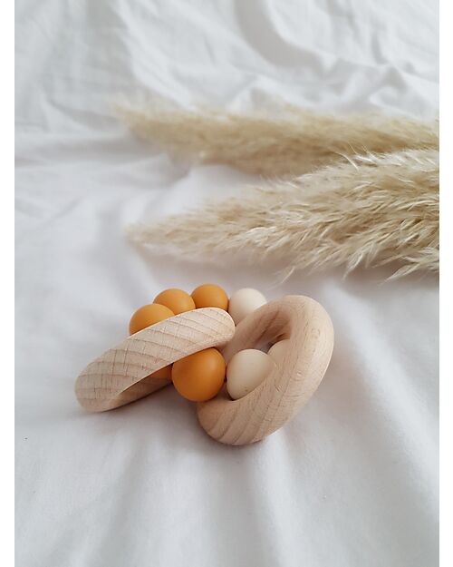 Chewies&more Teether with Rattle Duo - Honey and Navaho Teethers