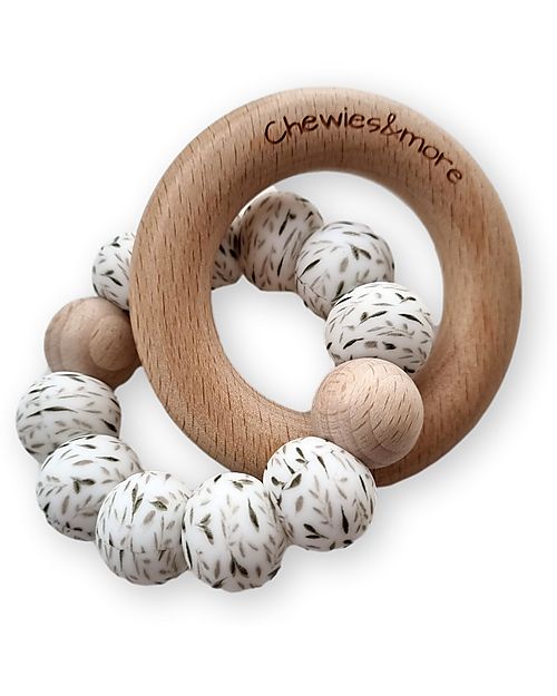 Chewies&more Teether with Rattle Mini - Mon Fleur - Twig Teethers