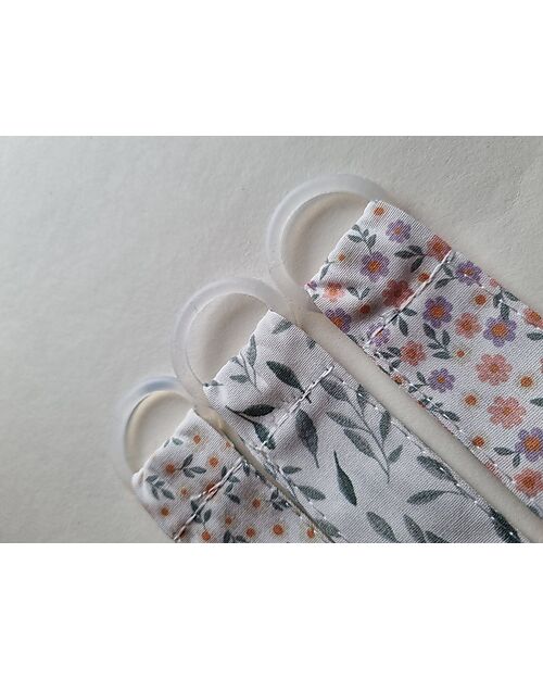 Chewies&more Universal Dummy Clip - Spring Leaf - 100% Cotton Pacifier Chains