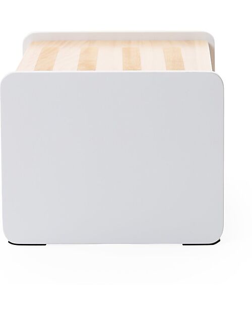 Childhome 2 in 1 Wooden Step and Box - White - 35x23x18 cm Stools