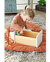 Childhome 2 in 1 Wooden Step and Box - White - 35x23x18 cm Stools