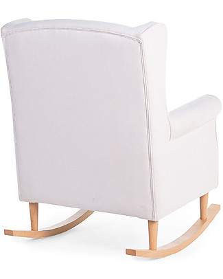 Childhome Adult Rocking Chair -Natural Off White Gliders & Reclining Chairs