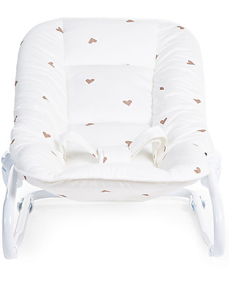 Childhome Aluminium Baby Bouncer with Cover - Golden Hearts Bouncers
