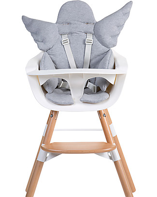 Childhome Angel Universal Seat Cushion, Grey - 100% cotton jersey Accessories for High Chairs
