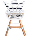 Childhome Angel Universal Seat Cushion Marin, Blue+White Stripes - 100% cotton jersey Accessories for High Chairs
