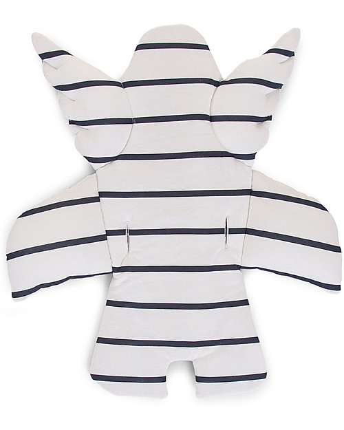 Childhome Angel Universal Seat Cushion Marin, Blue+White Stripes - 100% cotton jersey Accessories for High Chairs