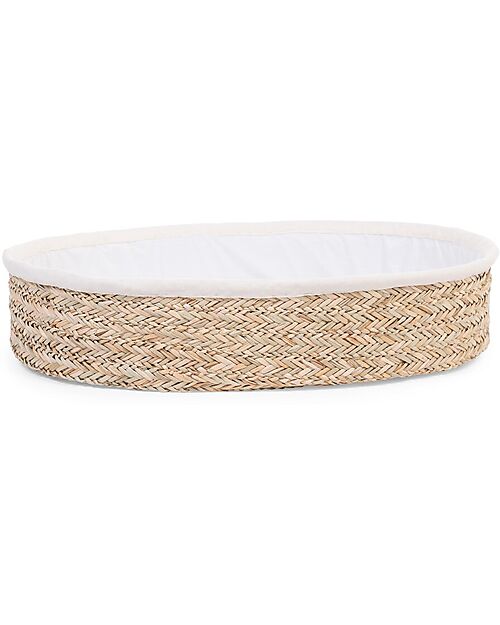 Childhome Baby Basket - Natural - Includes Mattress and Cover - 71x53x12 cm Cribs & Moses Baskets