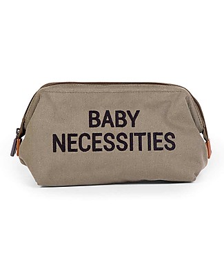 Childhome Baby Necessities - Beauty Case - 27 x 13 x 15 cm - Kaki Makeup Bags and Pouches