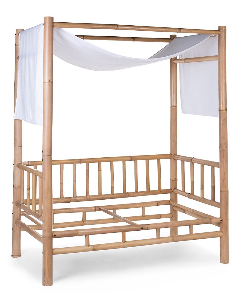 Childhome Bamboo Cot Bed 140x70 Cm, Bamboo Canopy Bed Frame