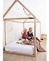 Childhome Bed Frame House Natural, Beech Wood - 200x90 cm Montessori Beds