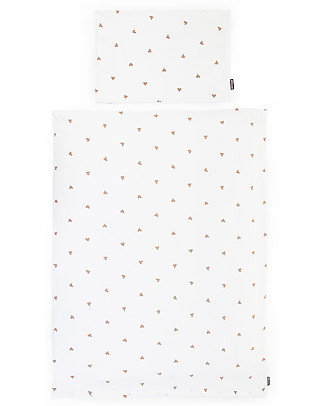 Childhome Bedding Set Duvet Cover and Pillowcase - Hearts - 100x140 cm - Cotton Duvet Sets