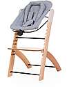 Childhome Black Newborn Seat + Grey Cushion - For Evosit and Lambda Chair Accessories for High Chairs