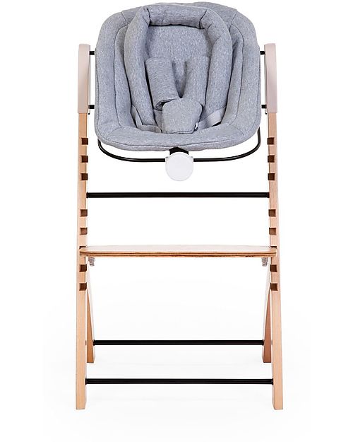 Childhome Black Newborn Seat + Grey Cushion - For Evosit and Lambda Chair Accessories for High Chairs
