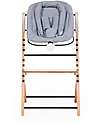 Childhome Black Newborn Seat + Grey Cushion - For Evosit and Lambda Chair Accessories for High Chairs