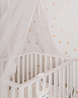 Childhome Canopy Holder with Mosquito Net - Wood - White Canopies