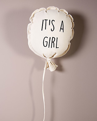 Childhome Canvas Balloon Deco 'Girl' 35X26X8 Wall Decorations