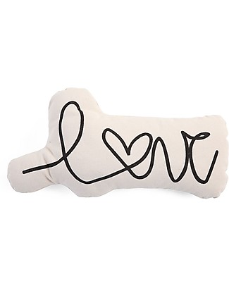 Childhome Canvas Cushion Love Letter - 20 x 10 x 39 cm Cushions
