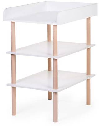 Childhome Chanching Table Wood - 73 x 55 x 100 cm - Natural/White Changing Tables