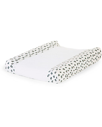 Childhome Changing Cushion Cover in Cotton Jersey and Terry - Leopard Changing Mats And Covers