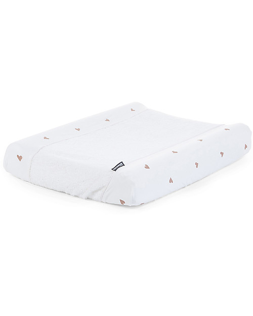 Childhome Changing Cushion Cover in Jersey+Terry - Hearts Changing Mats Accessories