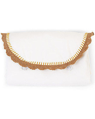 Childhome Changing Mat Angel in Jersey - Crochet Ecru Changing Mats And Covers