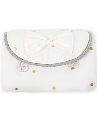 Childhome Changing Mat Angel in Jersey - Gold Dots Travel Changing Mats