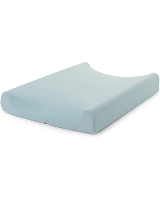 Childhome Changing Mat Cover in Cotton Tricot - Pastel Mint Blue Bed Sheets