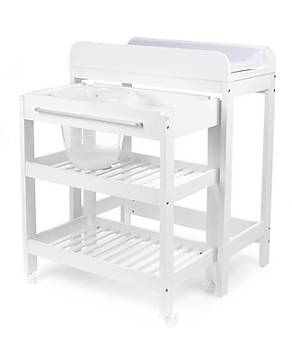 Childhome Changing Table Tub Bucket & Bath - White Changing Tables