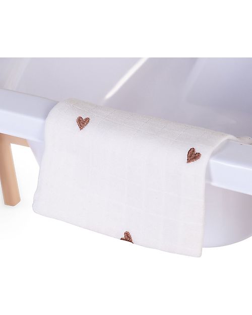 Childhome Changing Table Tub Bucket & Bath with Wheels White unisex