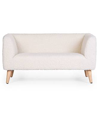 Childhome Children's Bench - Teddy - Off-White - 88x44x45 cm Armchairs