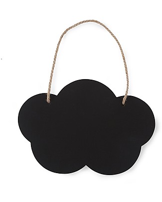 Childhome Cloud Blackboard, Set of 2 - Black and white Room Decorations