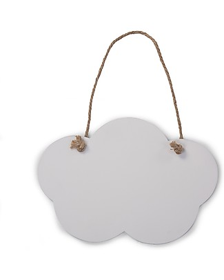 Childhome Cloud Blackboard, Set of 2 - Black and white Room Decorations