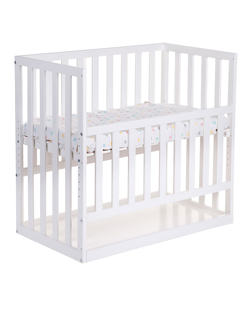 Childhome Co Sleeping Bedside Crib With Wheels 90x50 Cm Beech