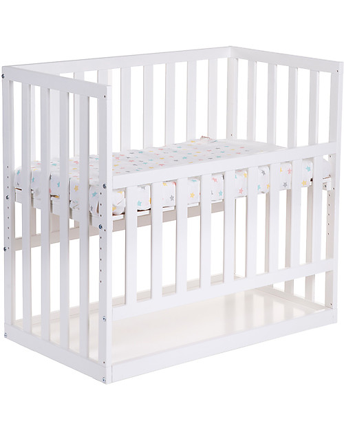 Childhome Co-sleeping Bedside Crib with Wheels, 90x50 cm, Beech