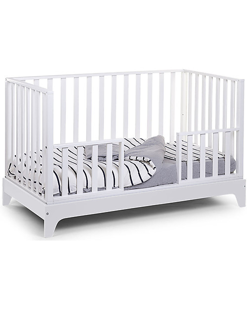 Childhome Cot Bed with White Frame 70x140 cm From Birth unisex bambini