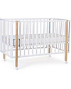 Childhome Cot with Wheels and Bars 60x120 cm - Three different heights Cots and Cotbeds