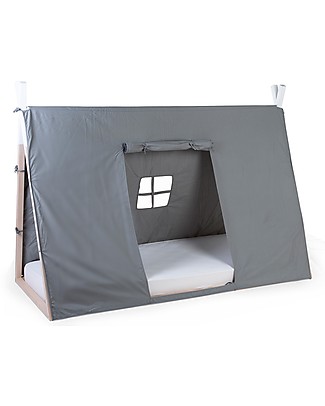 Childhome Cover for Childhome Bed Frame Tipi, Grey - 90 x 200 cm Montessori Bed