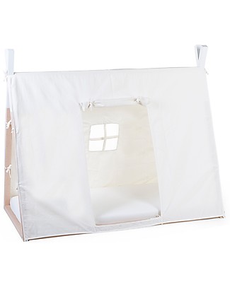 Childhome Cover for Childhome Bed Frame Tipi, White - 140x70 cm Single Bed