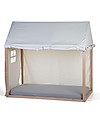 Childhome Cover for Childhome Tipi Bed Frame House - White - 140x70 cm Single Bed