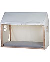 Childhome Cover for Childhome Tipi Bed Frame House - White - 200 x 90 cm Single Bed
