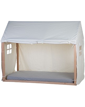 Childhome Cover for Childhome Tipi Bed Frame House, White - 90 x 200 cm Single Bed