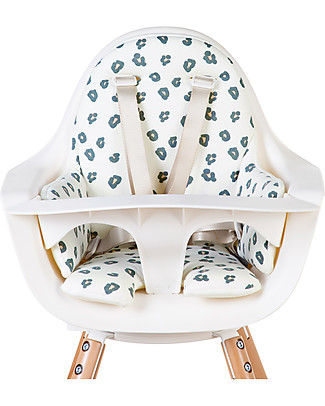 Childhome Cushion for Evolutive High Chair Evolu, Evolu2 e Evolu One.80°, Leopard - Cotton High Chairs